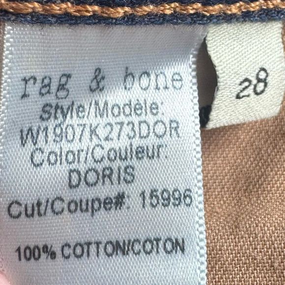 Rag & Bone Cut Off Jean Shorts Size 28 Doris Distressed Fray Hem Denim Jorts - Picture 11 of 16